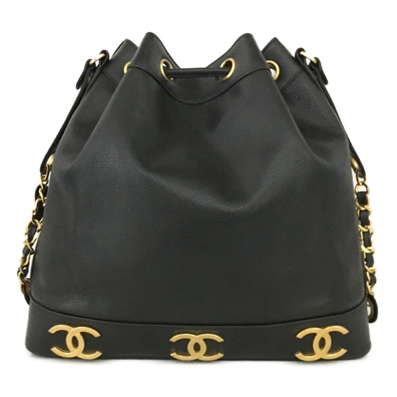 CHANEL - Triple Coco Mark Drawstring Shoulder Bag R1.220 - Picture 5 of 12